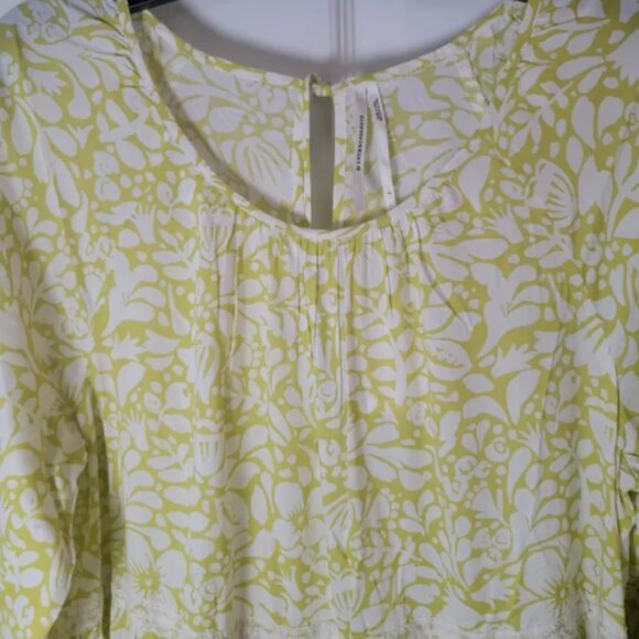 Brand New Women's By Anthropologie Tiered Puff-Sleeve Midi Dress - Picture 5 of 8